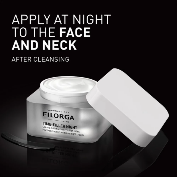 Image explaining application of filorga time filler night