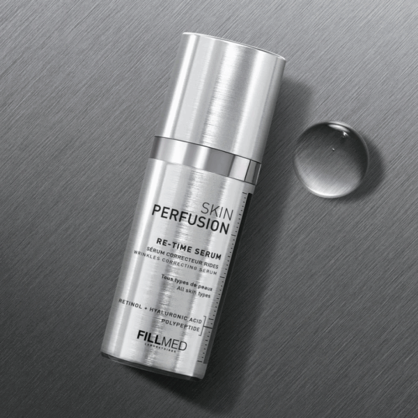 Image of the texture of fillmed skin perfusion re-time serum