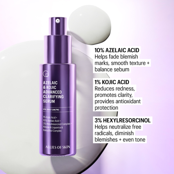 Key ingredients in Allies Of Skin Azelaic And Kojic Advanced Clarifying Serum