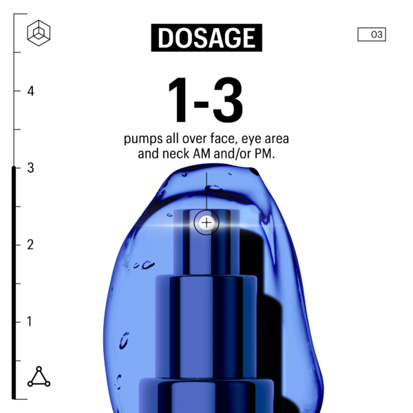 Guide showing how to apply Allies of Skin Copper Tripeptide And Ectoin Advanced Repair Serum with dosage instructions