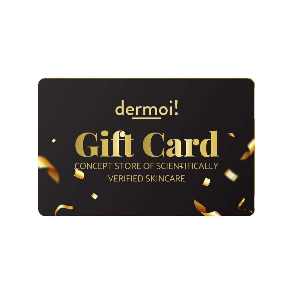 Dermoi virtual gift card displayed on a white background.