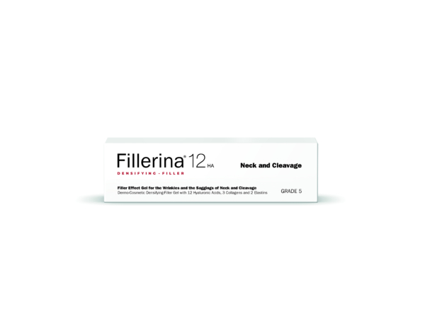 Fillerina 12 Densifying-Filler Neck and Cleavage 30 ml box with active ingredient details