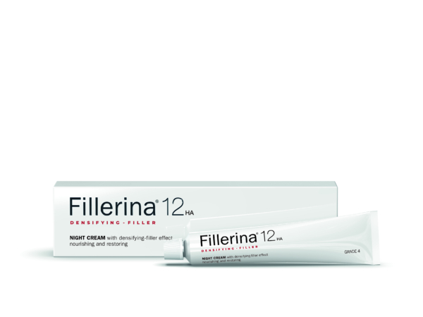 Fillerina 12 Densifying-Filler Night Cream 50ml product box with branding