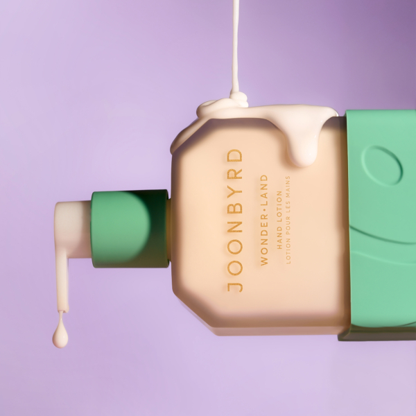 Joonbyrd Hand Lotion highlighting its luxurious and nourishing formula.