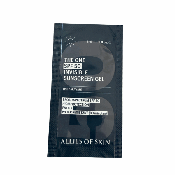 Sample of Allies of Skin The One SPF 50 Invisible Sunscreen Gel