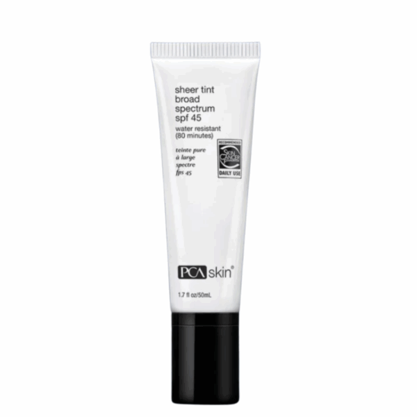 pca skin sheer tint broad spectrum spf 45 - invisible protection with a bit of color