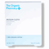 The Organic Pharmacy Muslin Cloth – 2 Pcs, ideal for gentle exfoliation and effective cleanser removal