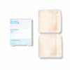 The Organic Pharmacy Muslin Cloth – 2-piece set shown with packaging, designed for gentle exfoliation and effective removal of cleansers and masks