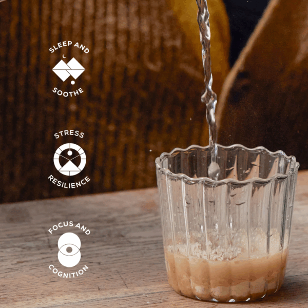 Warm cup of herbal tea brewed from Ancient and Brave True Nightcap Sachets x30, promoting restful sleep and relaxation