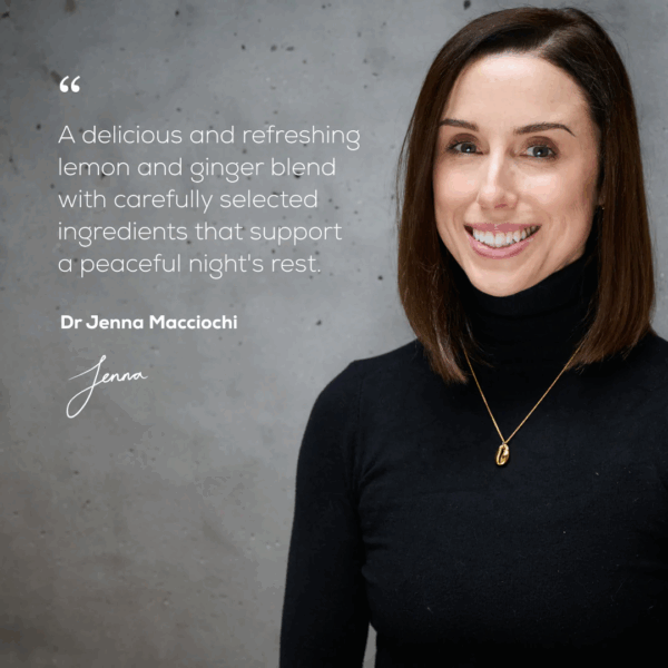 Doctor reviewing Ancient and Brave True Nightcap Sachets x30, highlighting its benefits for restful sleep and overnight recovery