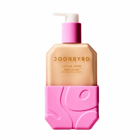 Joonbyrd Little Love Body Lotion 300ml bottle with pink label, designed to moisturize and nourish the skin.