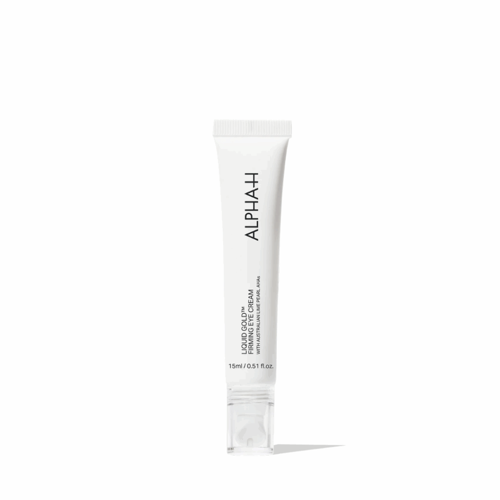 Alpha H Liquid Gold Firming Eye Cream 15ml jar designed to reduce fine lines, firm the delicate eye area, and improve skin elasticity.