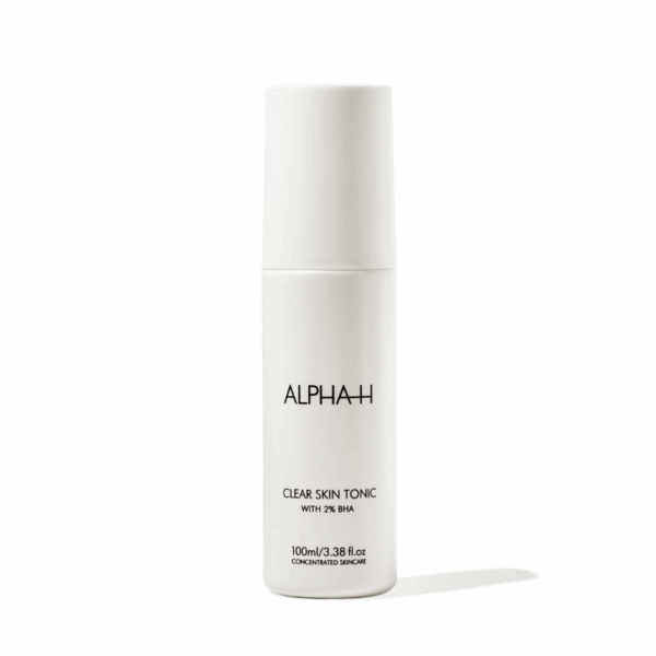 Alpha H Clear Skin Tonic 100ml formulated to cleanse, tone, and refine the skin.
