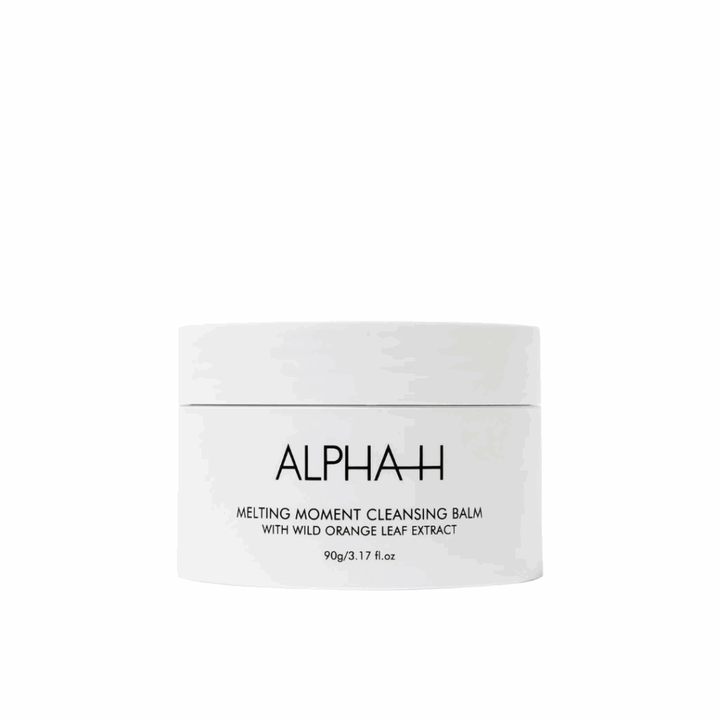 Alpha-H Melting Moment Cleansing Balm is a nourishing cleanser that melts away makeup and impurities while hydrating skin.