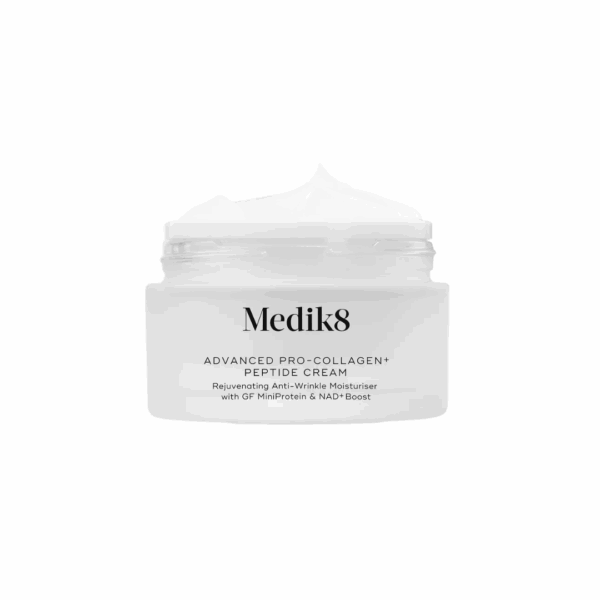 Medik8 Advanced Pro Collagen Peptide Cream 50ml anti-ageing moisturiser that supports collagen production and improves skin firmness.