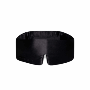 Drowsy Black Jade silk sleep mask displayed front-facing on white background.