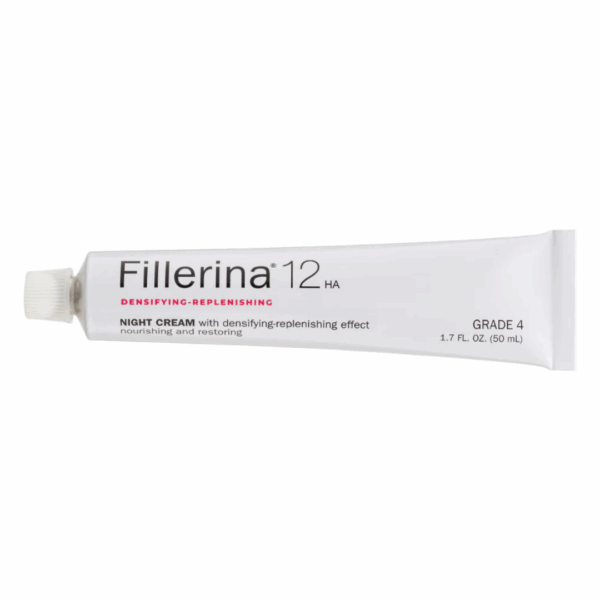 Fillerina 12 Densifying-Filler Night Cream sleek 50ml tube in minimalist design