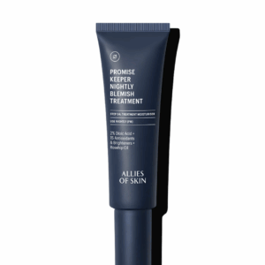 Allies of Skin Promise Keeper Nightly Blemish Treatment 48ml in dark blue bottle
