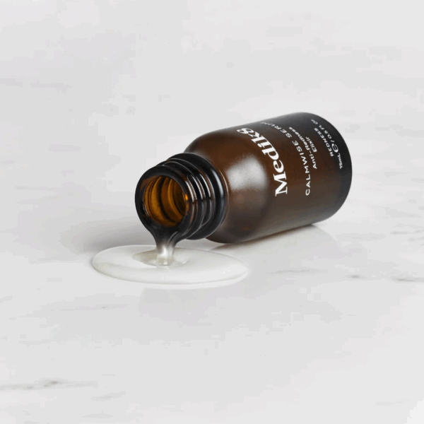 Lightweight, non-greasy texture of Medik8 Calmwise Serum designed for calming sensitive, redness-prone skin