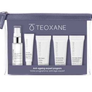Teoxane Discovery Kit 85ml features five mini skincare essentials designed to hydrate, smooth, and revitalise the skin.