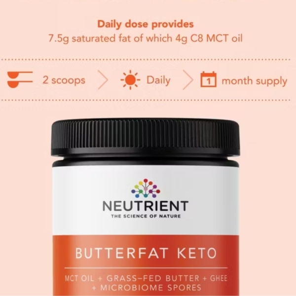 neutrient butterfat keto powder nutritional information