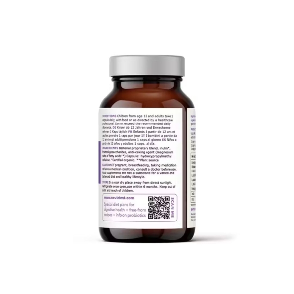 neutrient probiotic capsules Neu Biotic bottle label