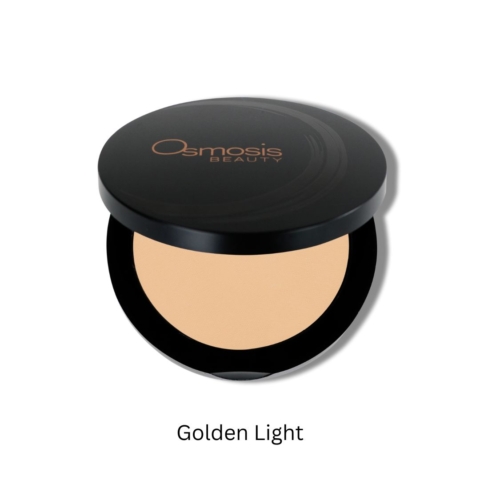image of osmosis mineral pressed base powder in shade golden light