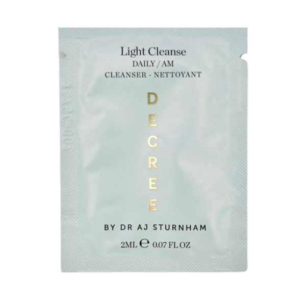 sample of decree light cleanse