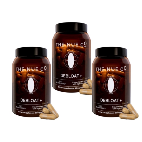image of the nue co debloat supplement 3 pack