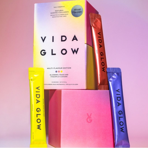 image of vida glow marine collagen mutli-flavour kit