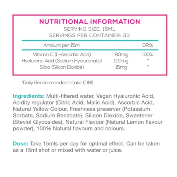 zenii pro hydration nutritional information