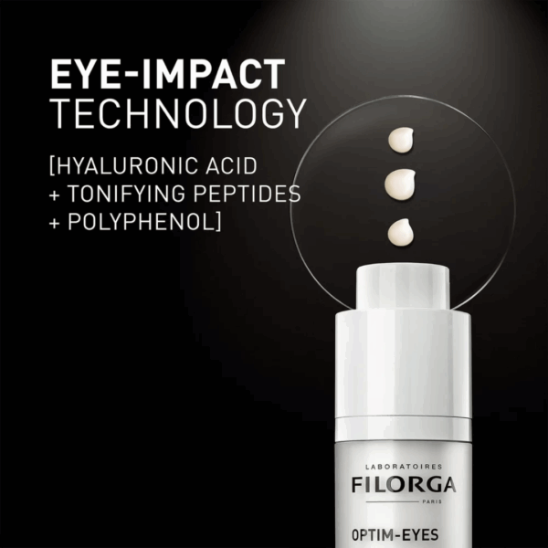 Image explaining benefits of filorga optim-eyes