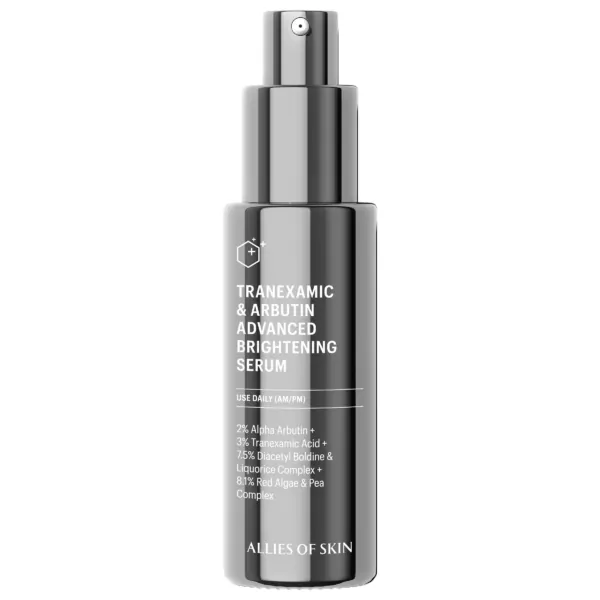 Allies Of Skin Tranexamic And Arbutin Advanced Brightening Serum 30ml for fading dark spots and brightening skin