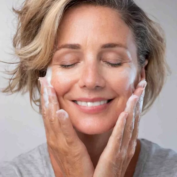 jan marini woman washing face