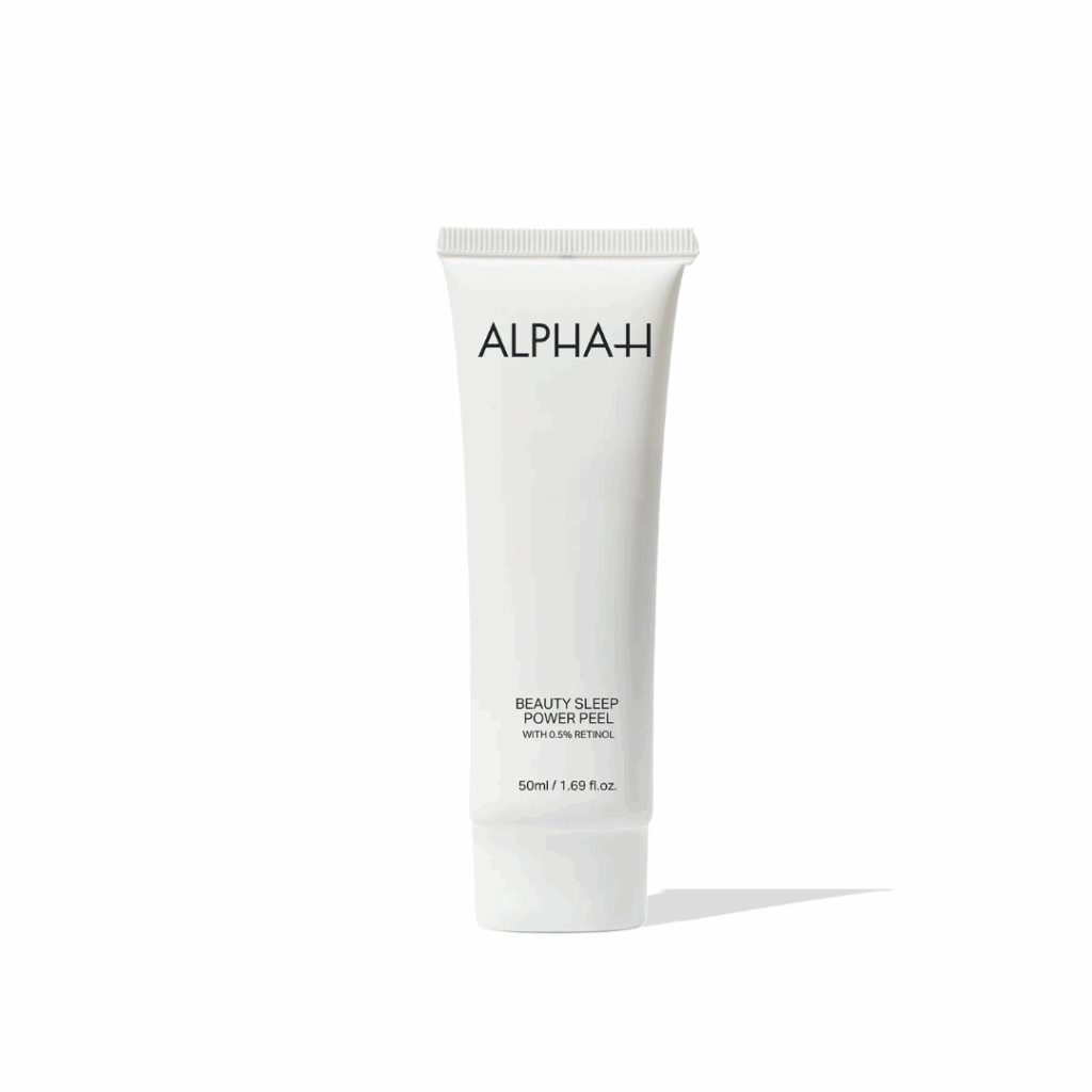 Alpha H Beauty Sleep Power Peel 50ml bottle designed to exfoliate, refine skin texture, and promote radiant, smoother skin overnight.
