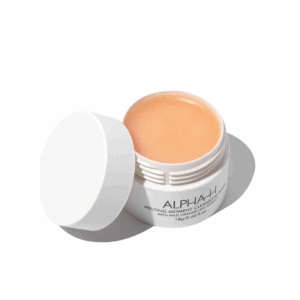 Alpha-H Melting Moment Cleansing Balm 18g jar designed to gently dissolve makeup, SPF, and impurities while nourishing the skin.