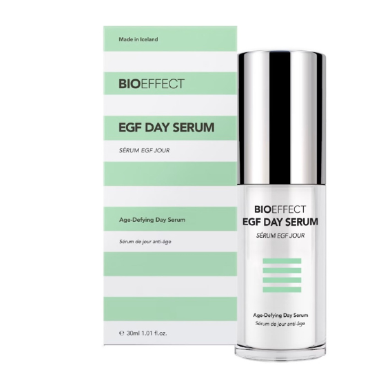 Bioeffect EGF Day Serum 30ml bottle, formulated to hydrate, smooth fine lines, and boost skin radiance.