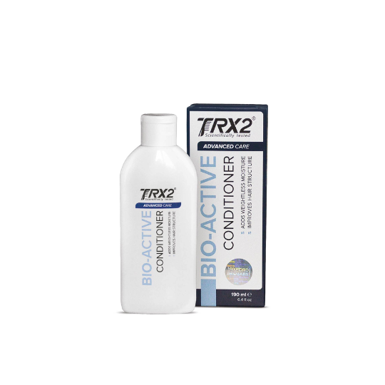 TRX2 Advanced Care BioActive Conditioner bottle for hair strength and scalp care.