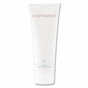 Exuviance Gentle Cream Cleanser in light blue and white 212ml tube