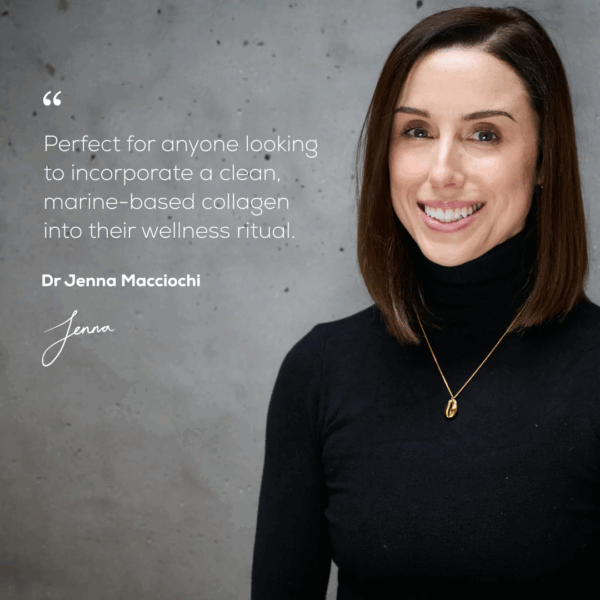 Ancient and Brave DR sharing insights with personal comment, highlighting the brand’s commitment to sustainable wellness and collagen innovation