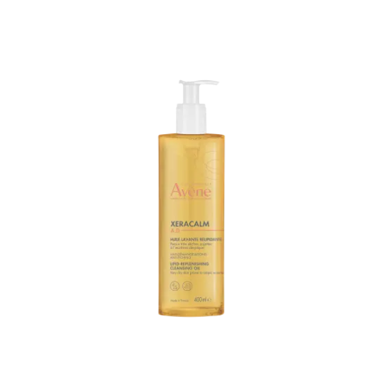 Avène Lipid Replenishing Cleansing Oil 400ml bottle for dry and sensitive skin cleansing.