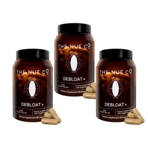 image of the nue co debloat supplement 3 pack