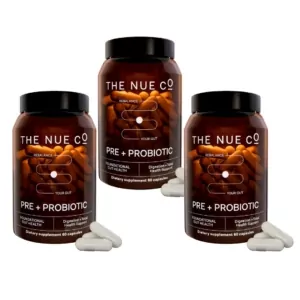 the nue co prebiotic + probiotic 3 pack